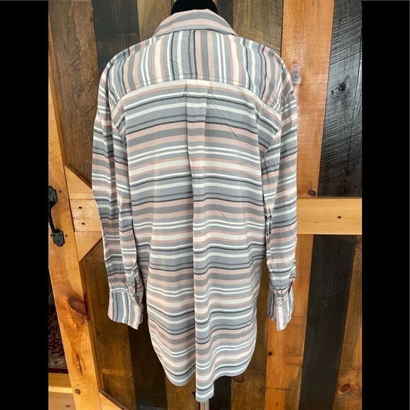 LOU & Grey v neck long sleeved striped tunic top, size S - Picture 4 of 6